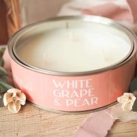 Pintail Candles White Grape & Pear Triple Wick Tin Candle Extra Image 1 Preview